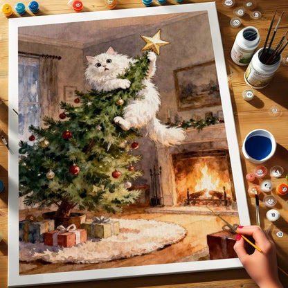 Purr-fect Placement | Paint by Numbers Kit