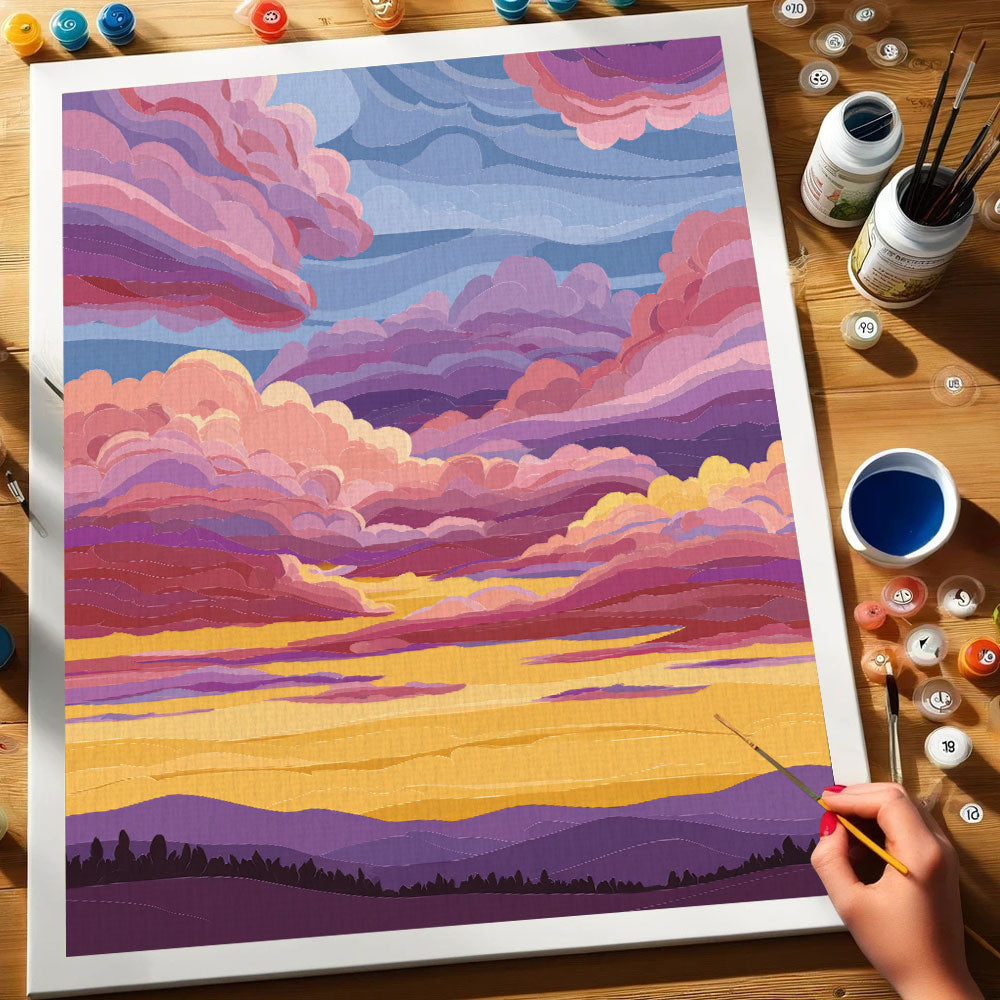 Blush Peaks | Paint by Numbers Kit