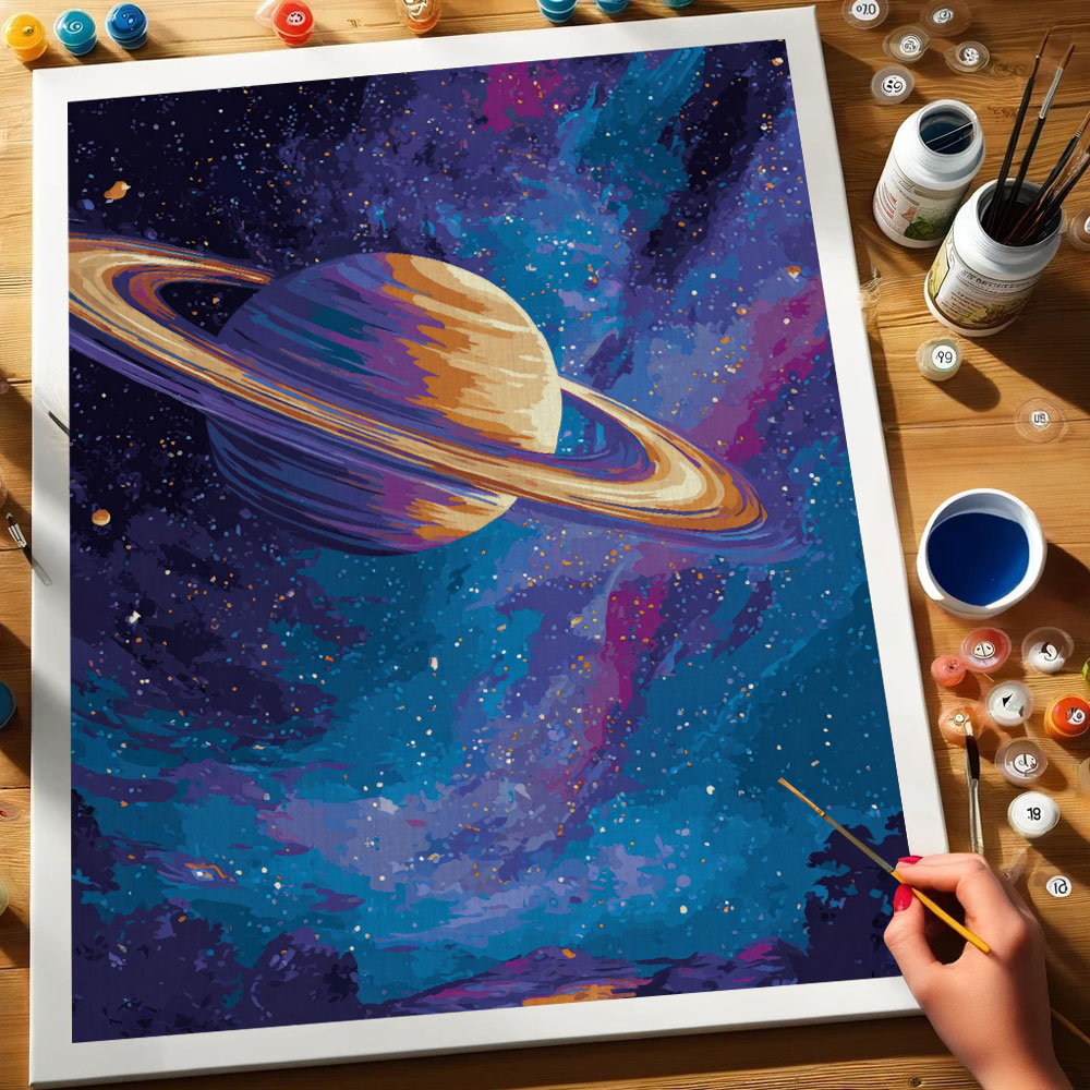 Nebula Rings | Paint by Numbers Kit