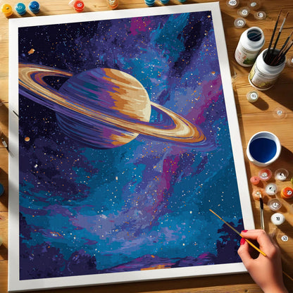 Nebula Rings | Paint by Numbers Kit