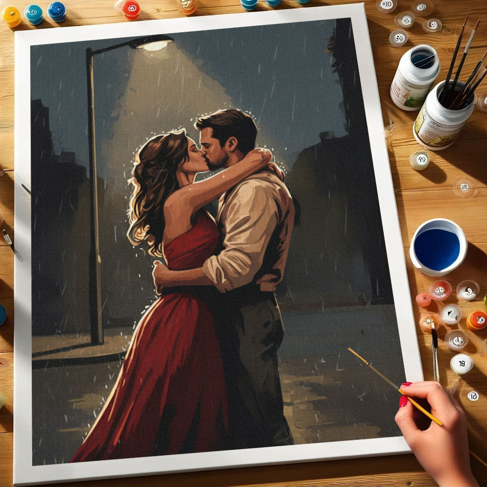 Kiss in the Rain | Paint by Numbers Kit