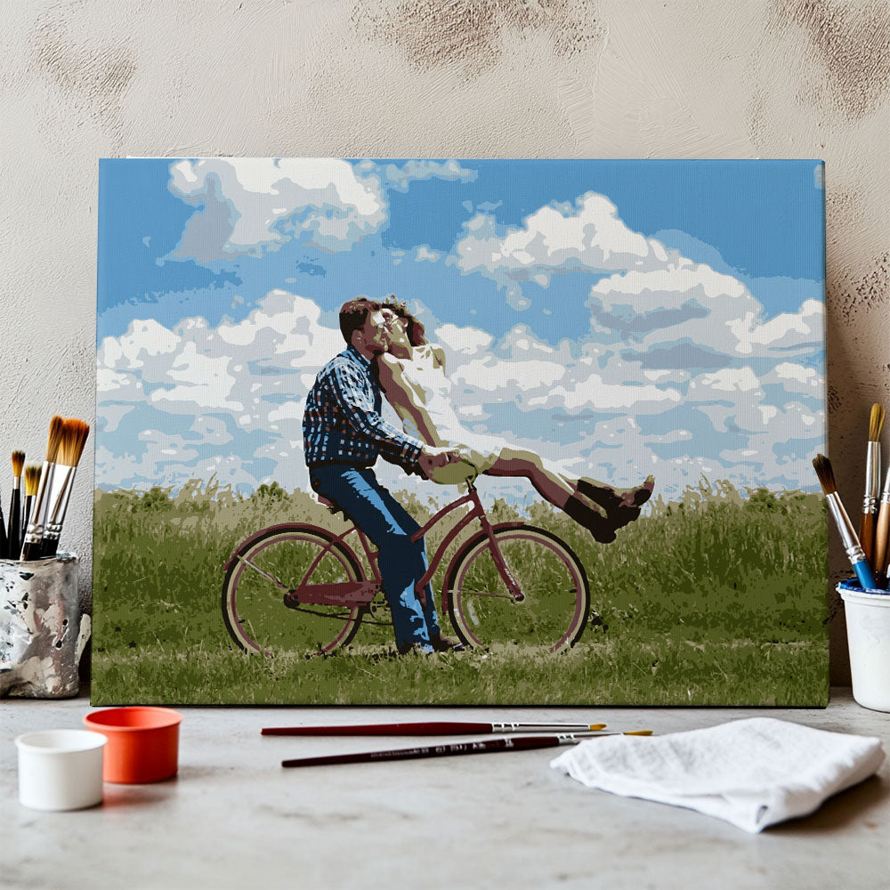 Cycling Through Clouds | Paint By Number Kit