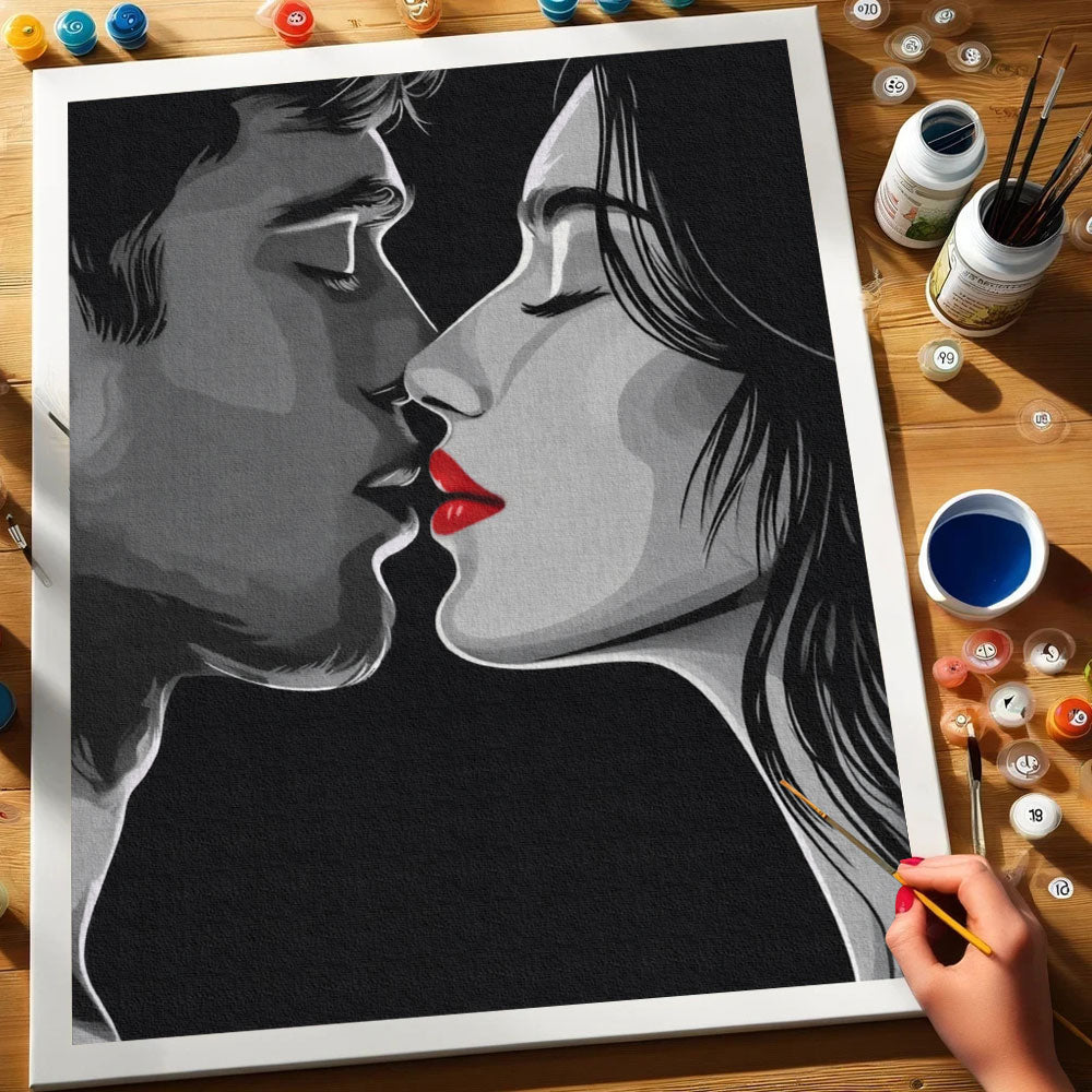 Red Kiss | Paint by Numbers Kit