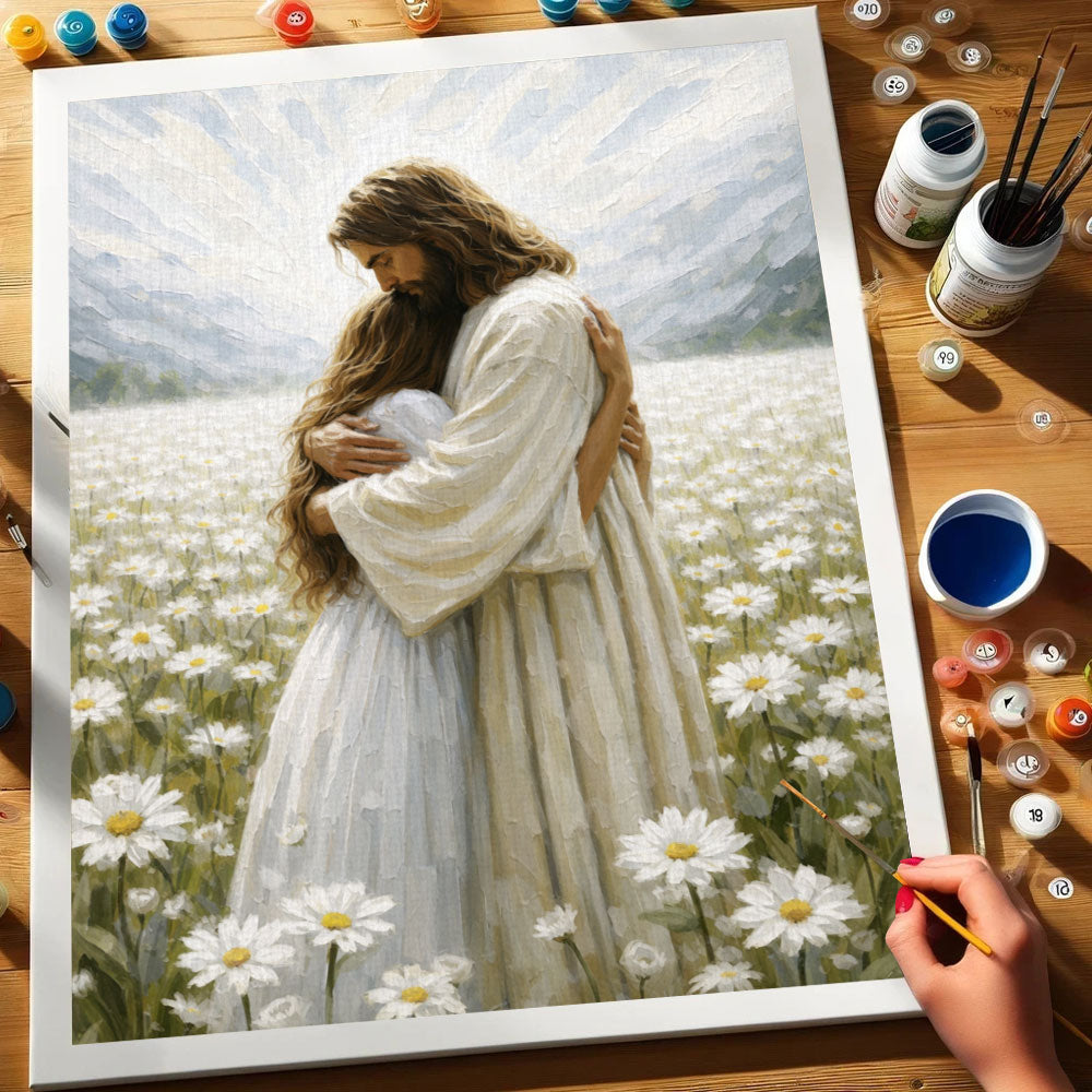 Jesus Hugging a Woman | Paint by Numbers Kit