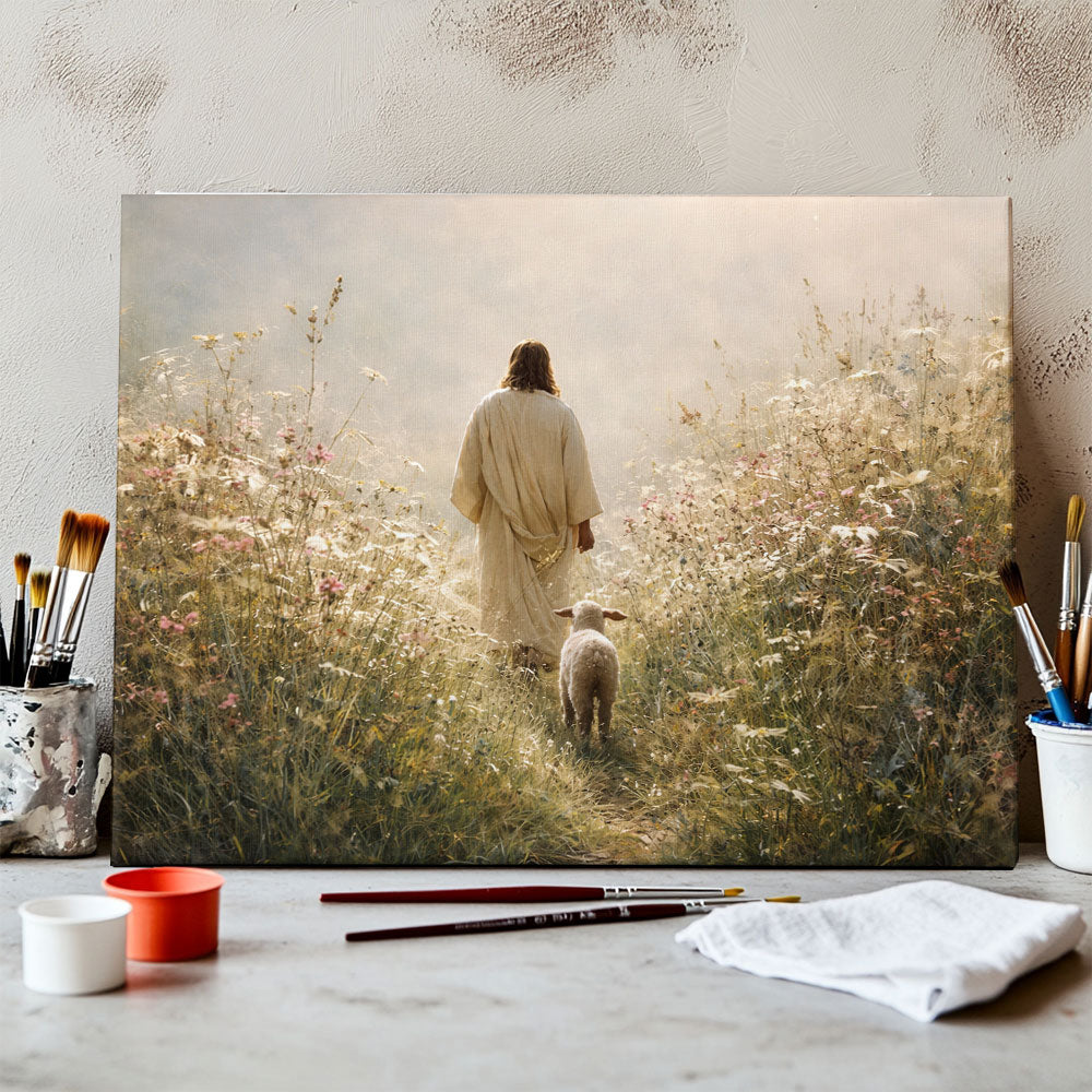 Jesus and The Lost Sheep | Paint by Numbers Kit