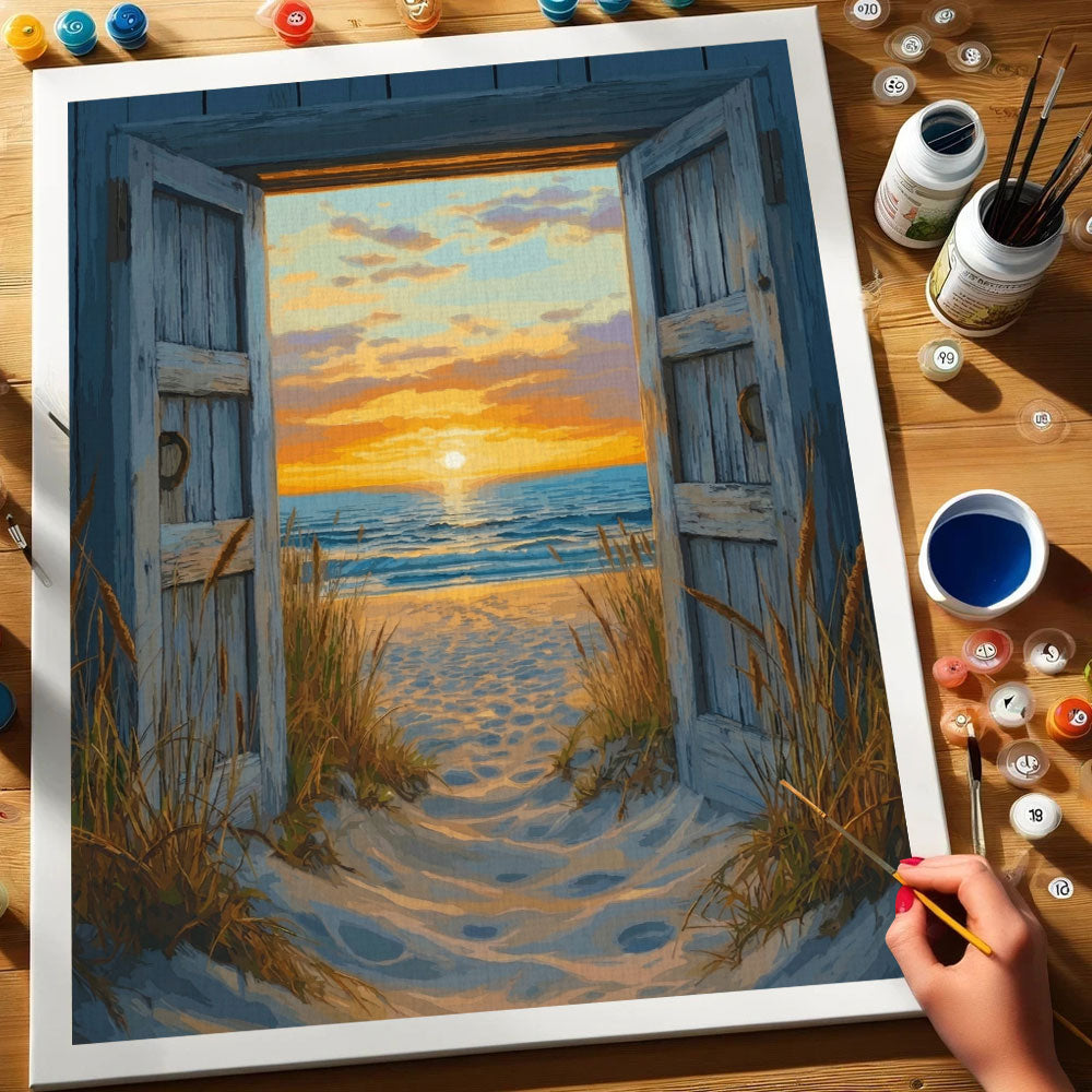 Pathway to Sunset | Paint by Numbers Kit