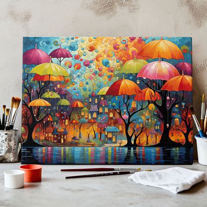 The Umbrella Garden | Paint by Numbers Kit