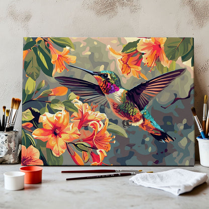 Hummingbirds Dance | Paint by Numbers Kit
