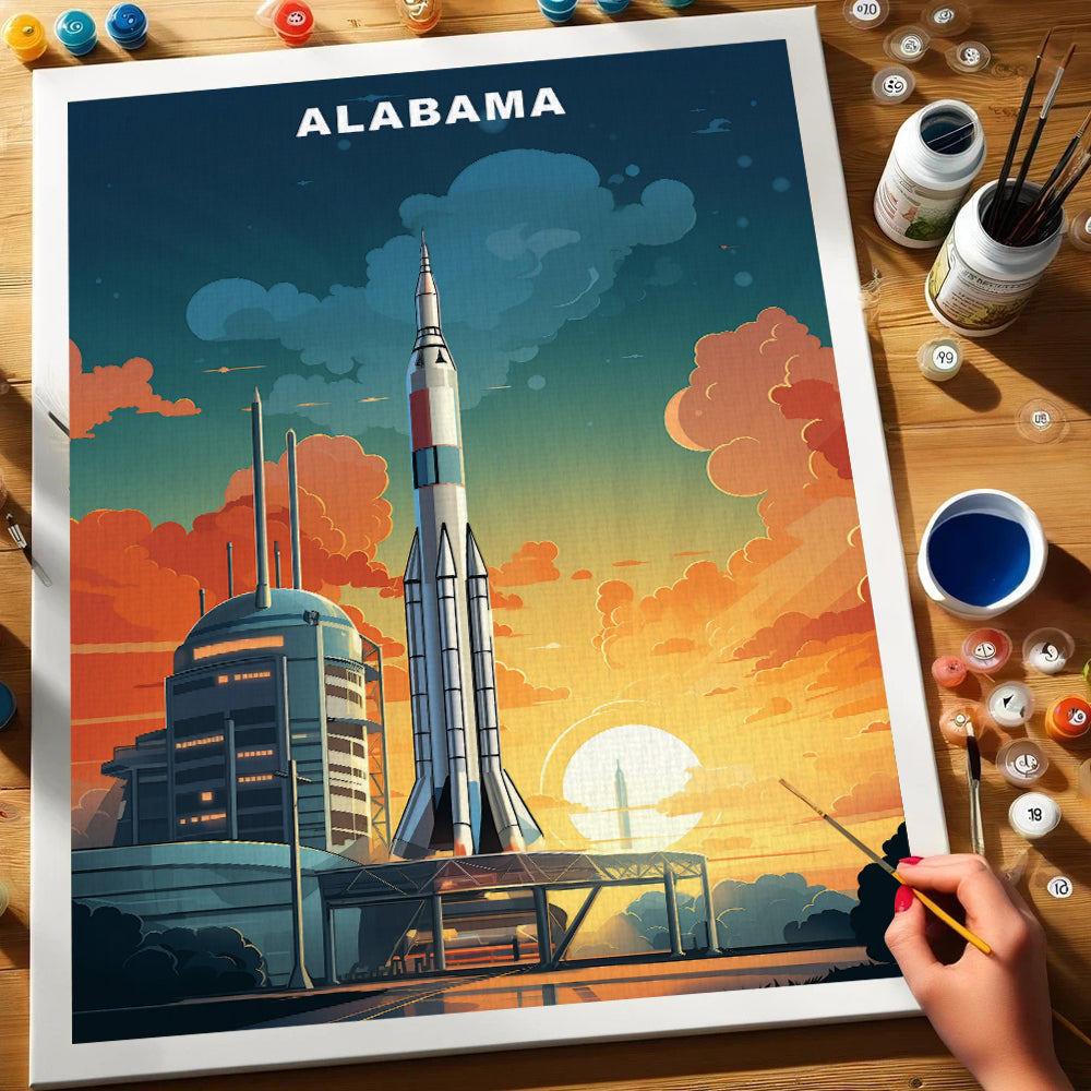 Alabama U.S. State | Paint by Numbers Kit