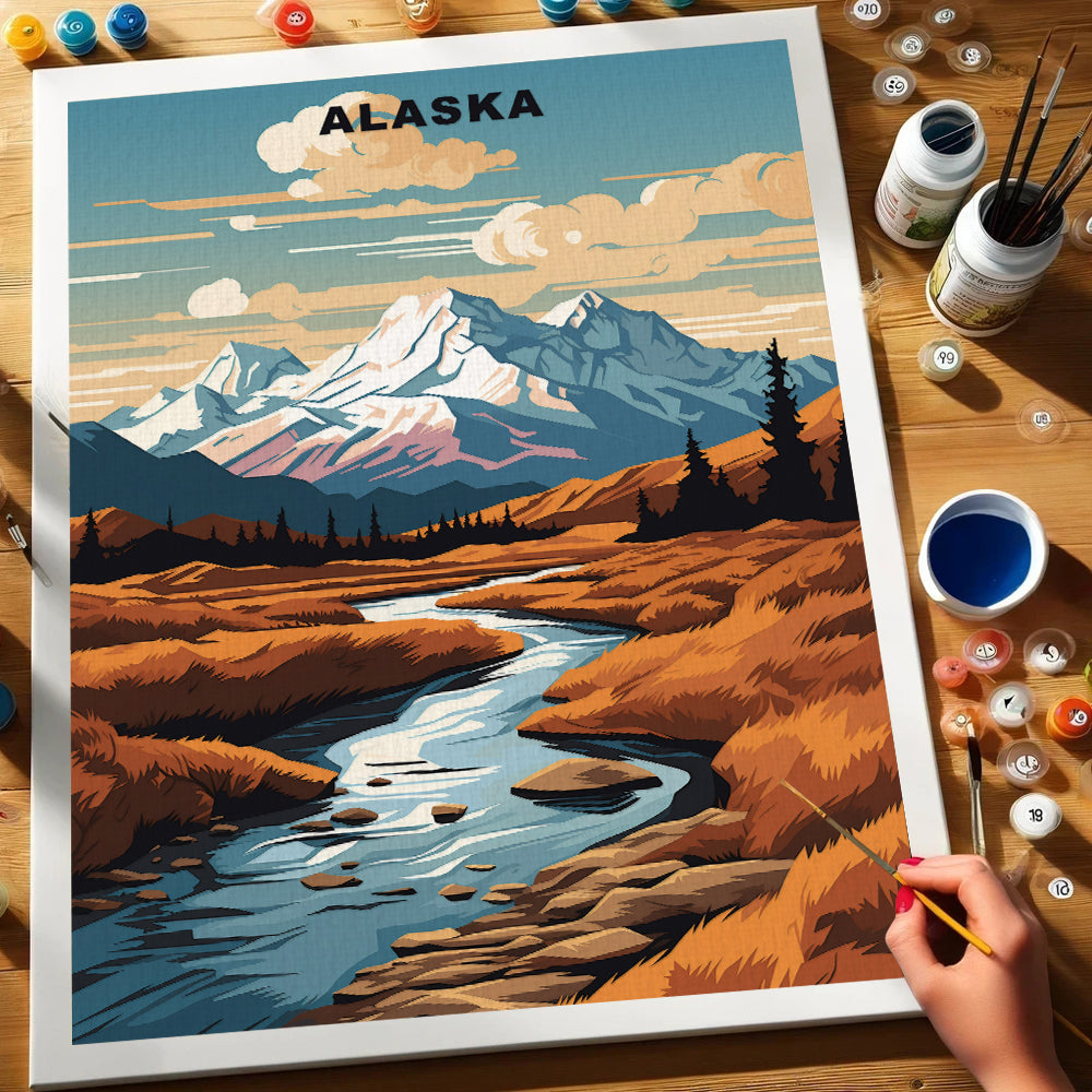 Alaska U.S. State | Paint by Numbers Kit