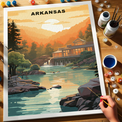 Arkansas U.S. State | Paint by Numbers Kit