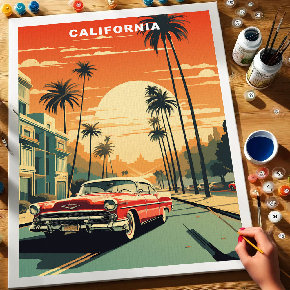 California U.S. State | Paint by Numbers Kit