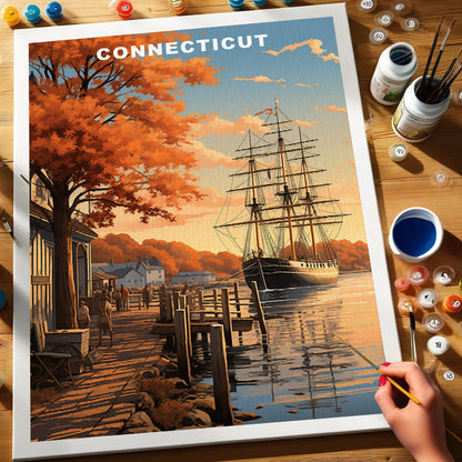 Connecticut U.S. State | Paint by Numbers Kit