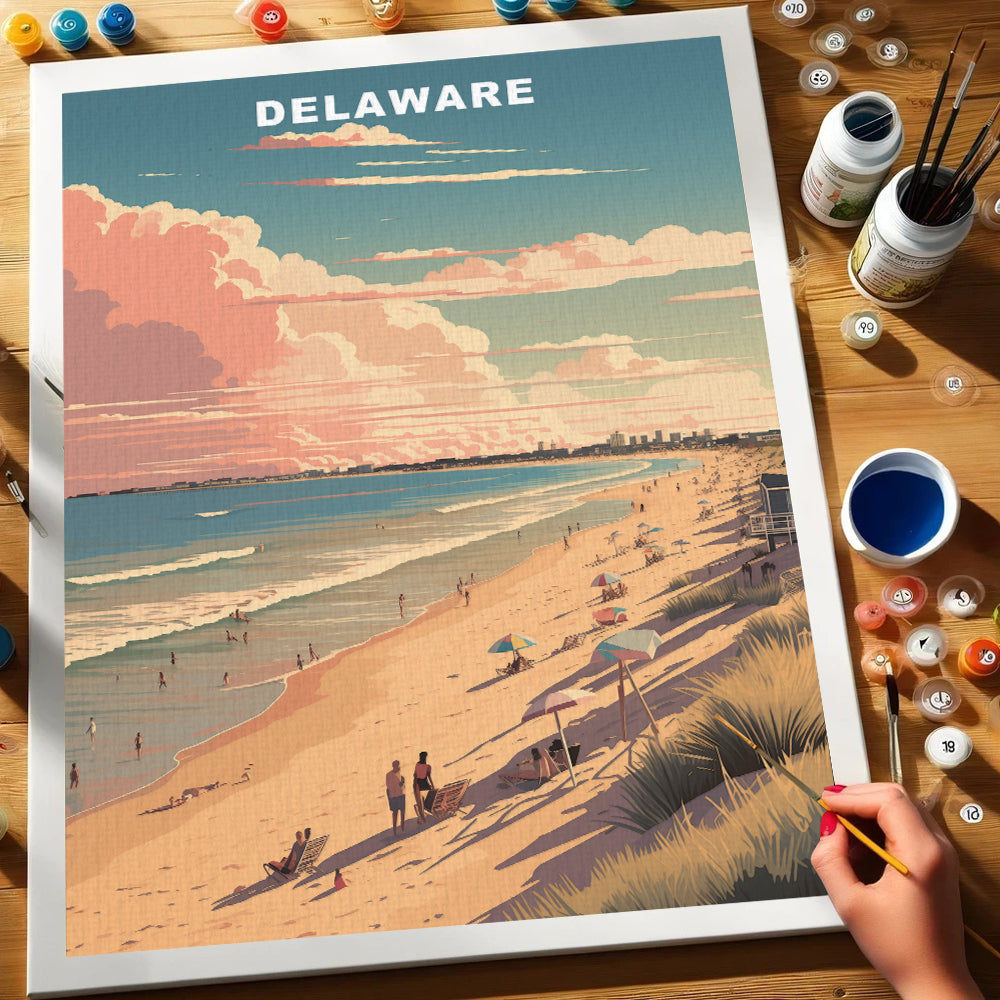 Delaware U.S. State | Paint by Numbers Kit