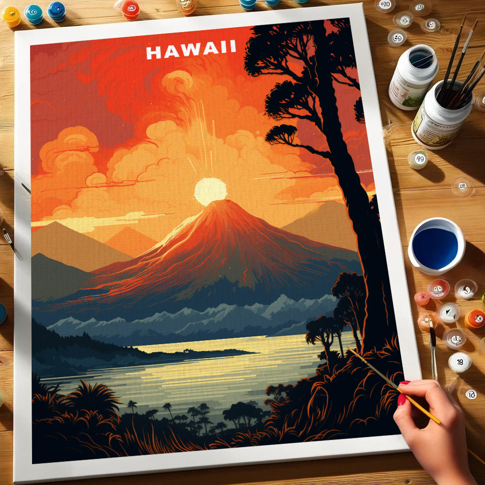 Hawaii U.S. State | Paint by Numbers Kit