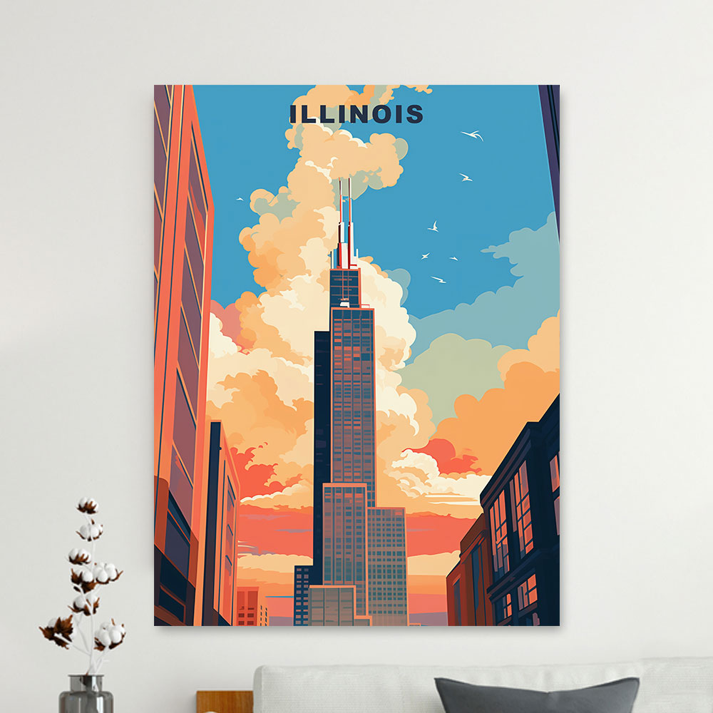 Illinois U.S. State Diamond Painting