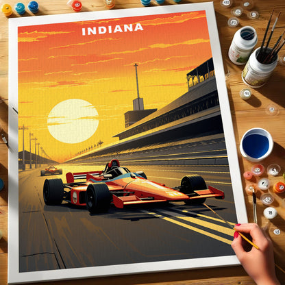 Indiana U.S. State | Paint by Numbers Kit