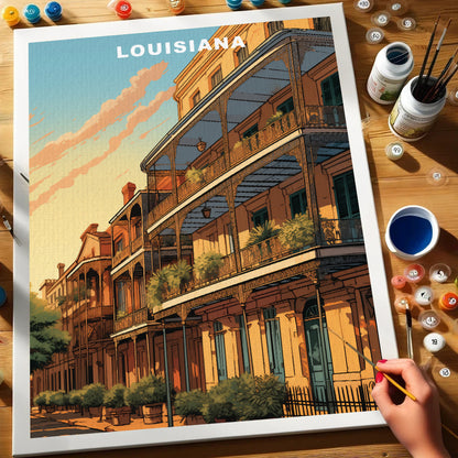 Louisiana U.S. State | Paint by Numbers Kit