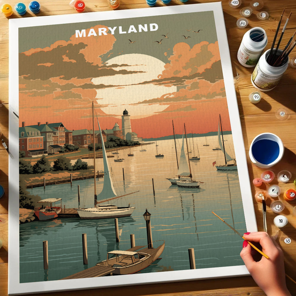 Maryland U.S. State | Paint by Numbers Kit