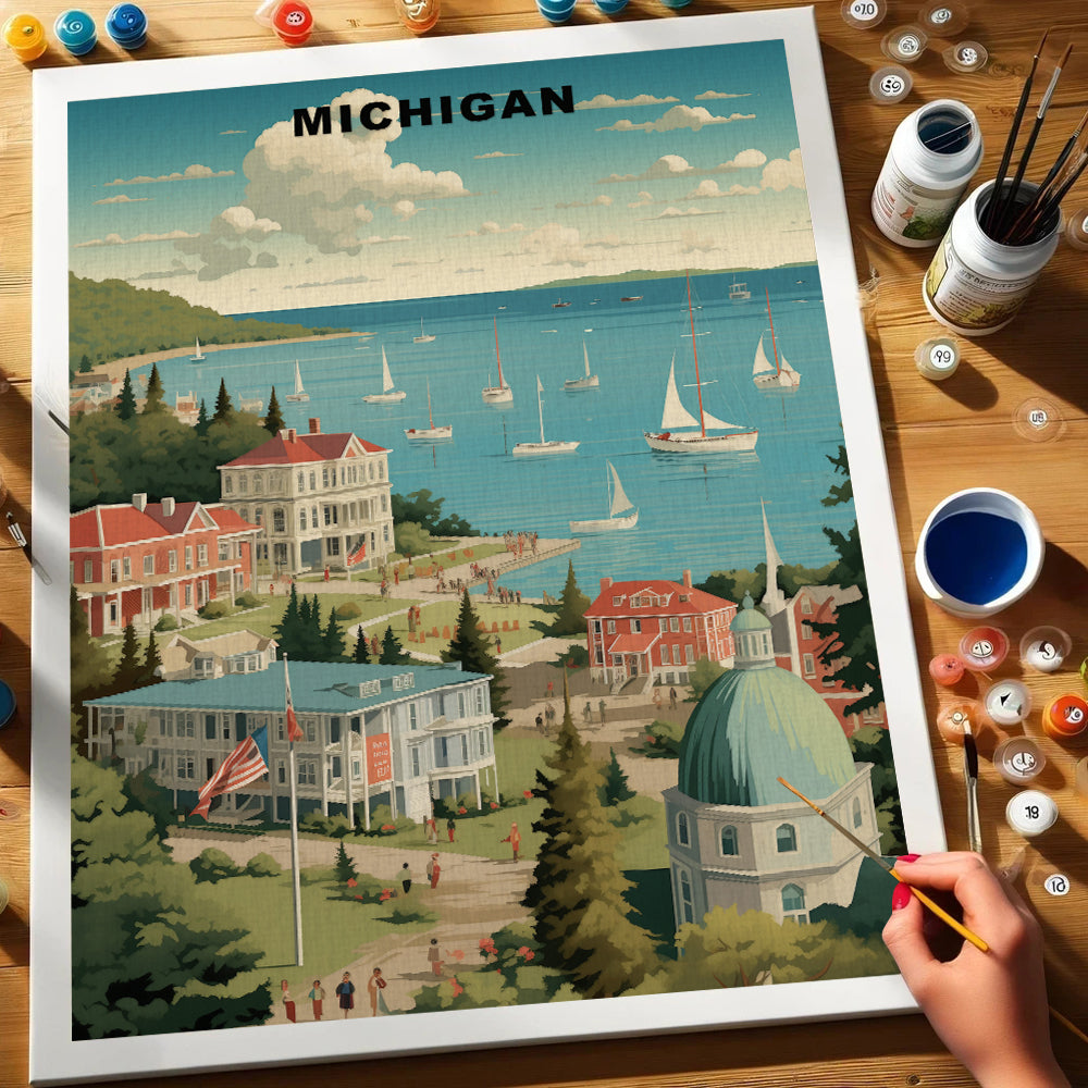 Michigan U.S. State | Paint by Numbers Kit