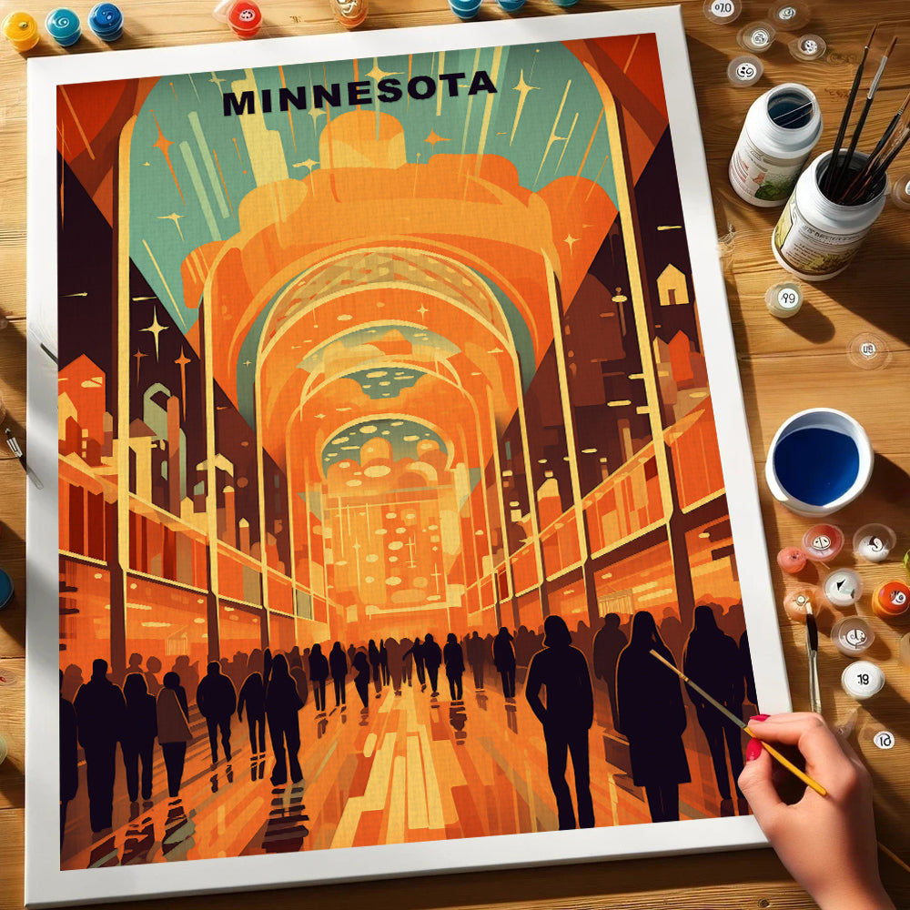 Minnesota U.S. State | Paint by Numbers Kit