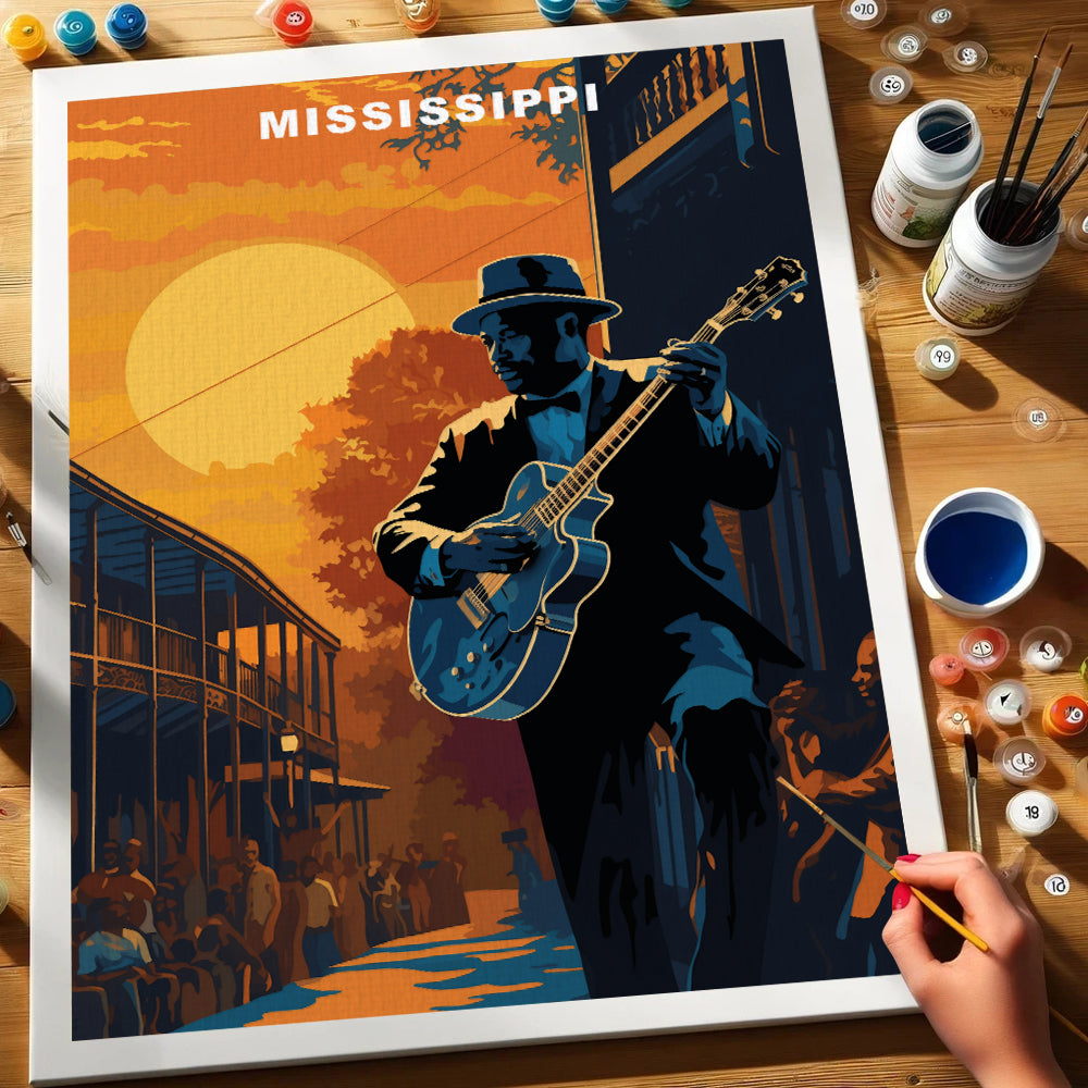 Mississippi U.S. State | Paint by Numbers Kit