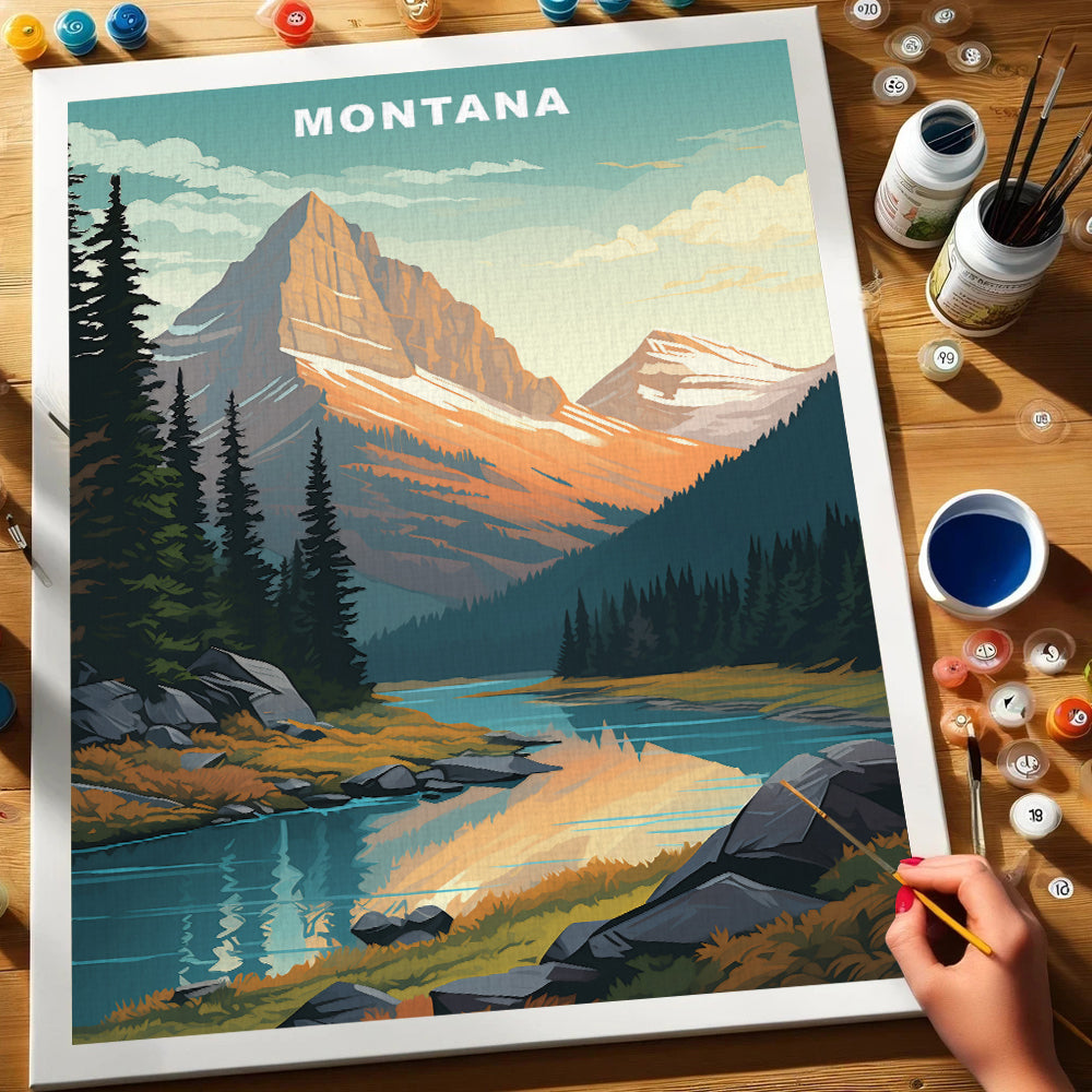 Montana U.S. State | Paint by Numbers Kit