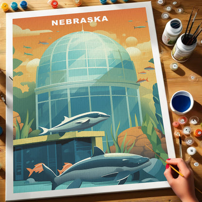 Nebraska U.S. State | Paint by Numbers Kit