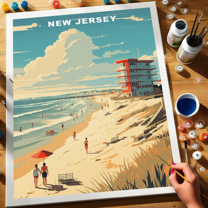 New Jersey U.S. State | Paint by Numbers Kit