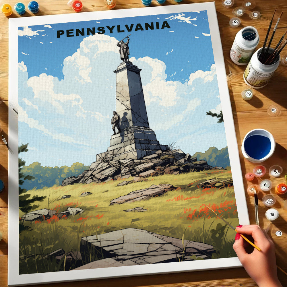 Pennsylvania U.S. State | Paint by Numbers Kit