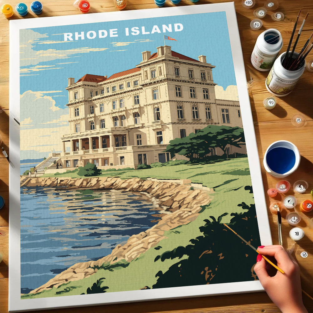 Rhode Island U.S. State | Paint by Numbers Kit