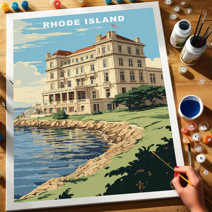 Rhode Island U.S. State | Paint by Numbers Kit