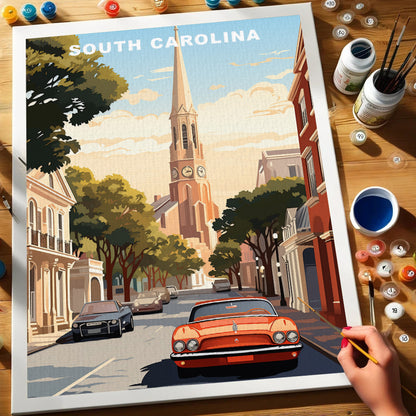 South Carolina U.S. State | Paint by Numbers Kit