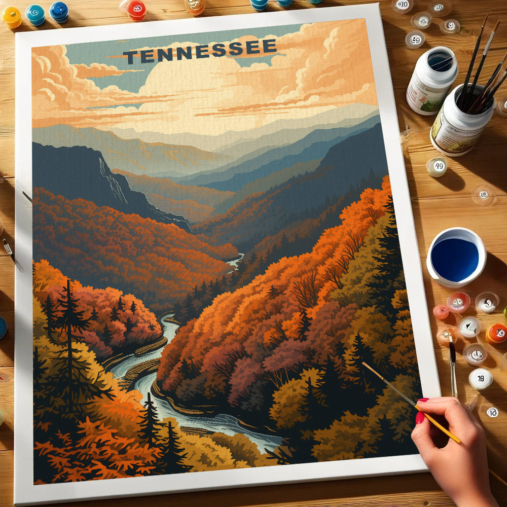 Tennessee U.S. State | Paint by Numbers Kit