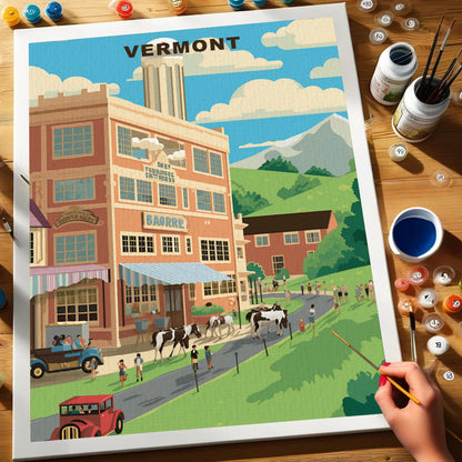 Vermont U.S. State | Paint by Numbers Kit