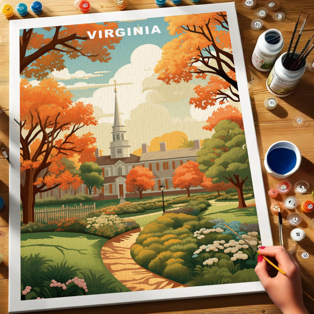 Virginia U.S. State | Paint by Numbers Kit