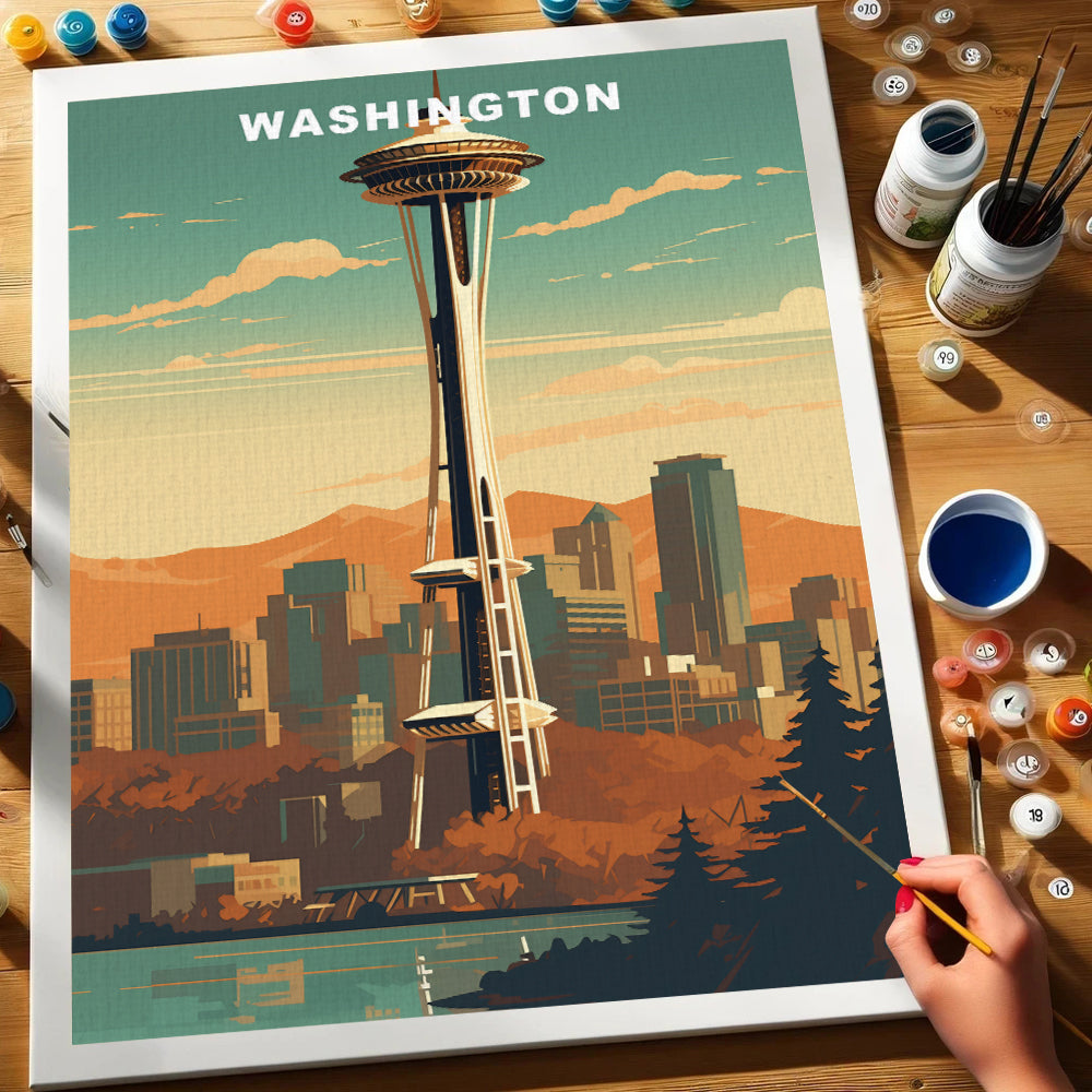 Washington U.S. State | Paint by Numbers Kit