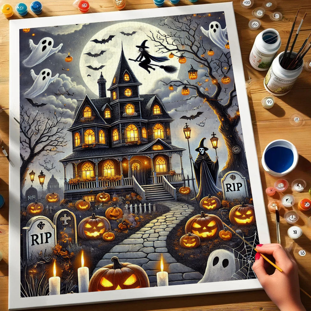 Haunted Manor | Paint by Numbers Kit