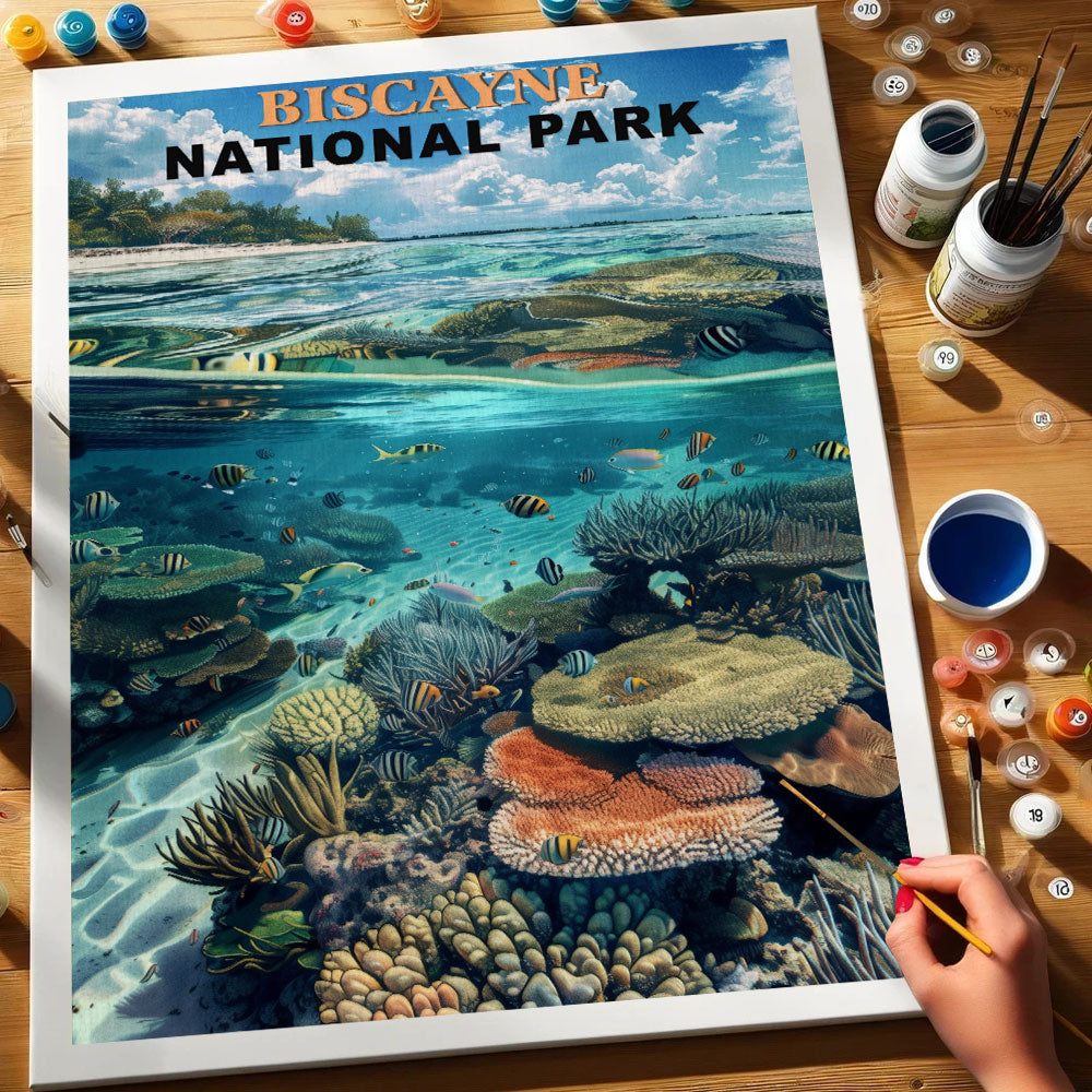 Biscayne National Park Vintage | Paint by Numbers Kit