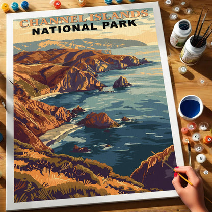 Channel Islands National Park Vintage | Paint by Numbers Kit