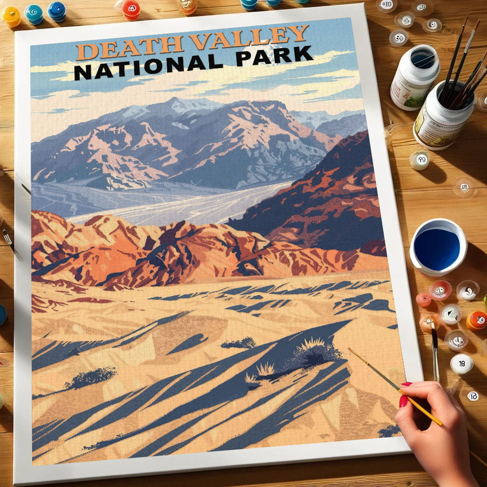 Death Valley National Park Vintage | Paint by Numbers Kit