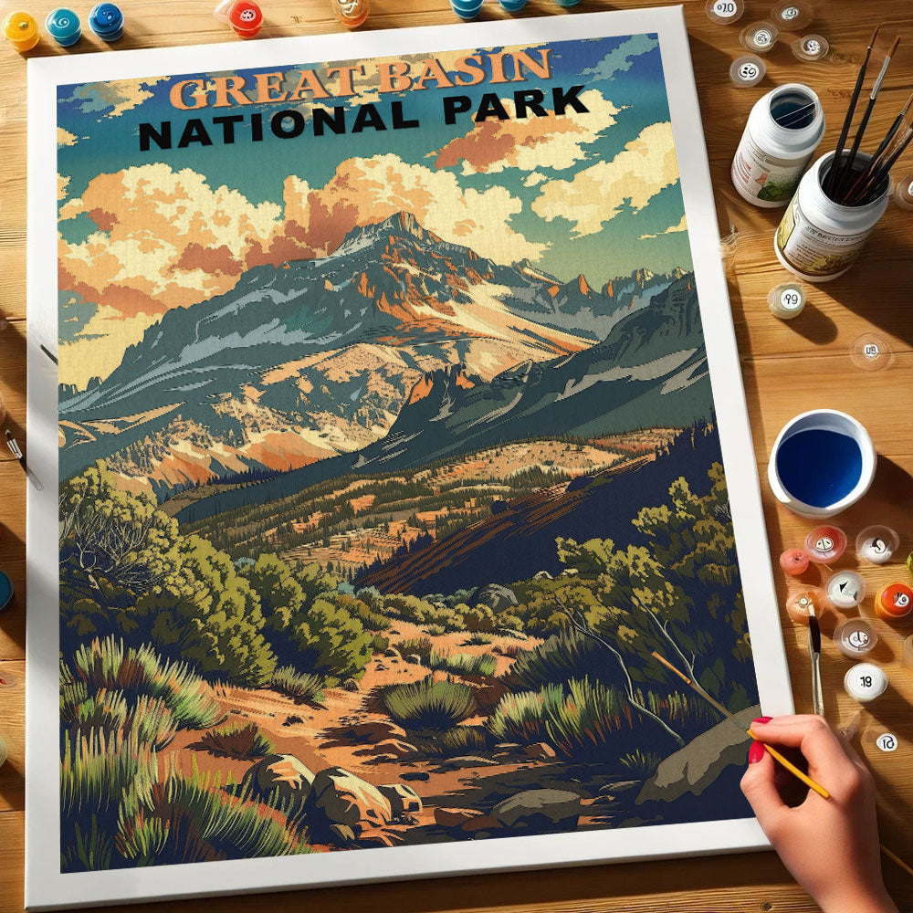 Great Basin National Park Vintage | Paint by Numbers Kit