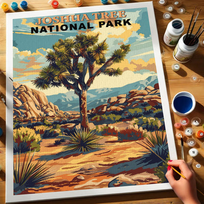 Joshua Tree National Park Vintage | Paint by Numbers Kit