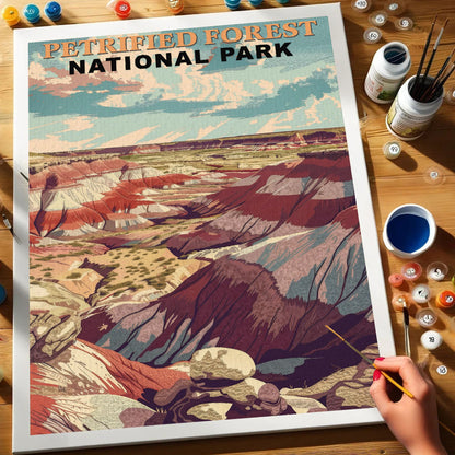 Petrified Forest National Park Vintage | Paint by Numbers Kit