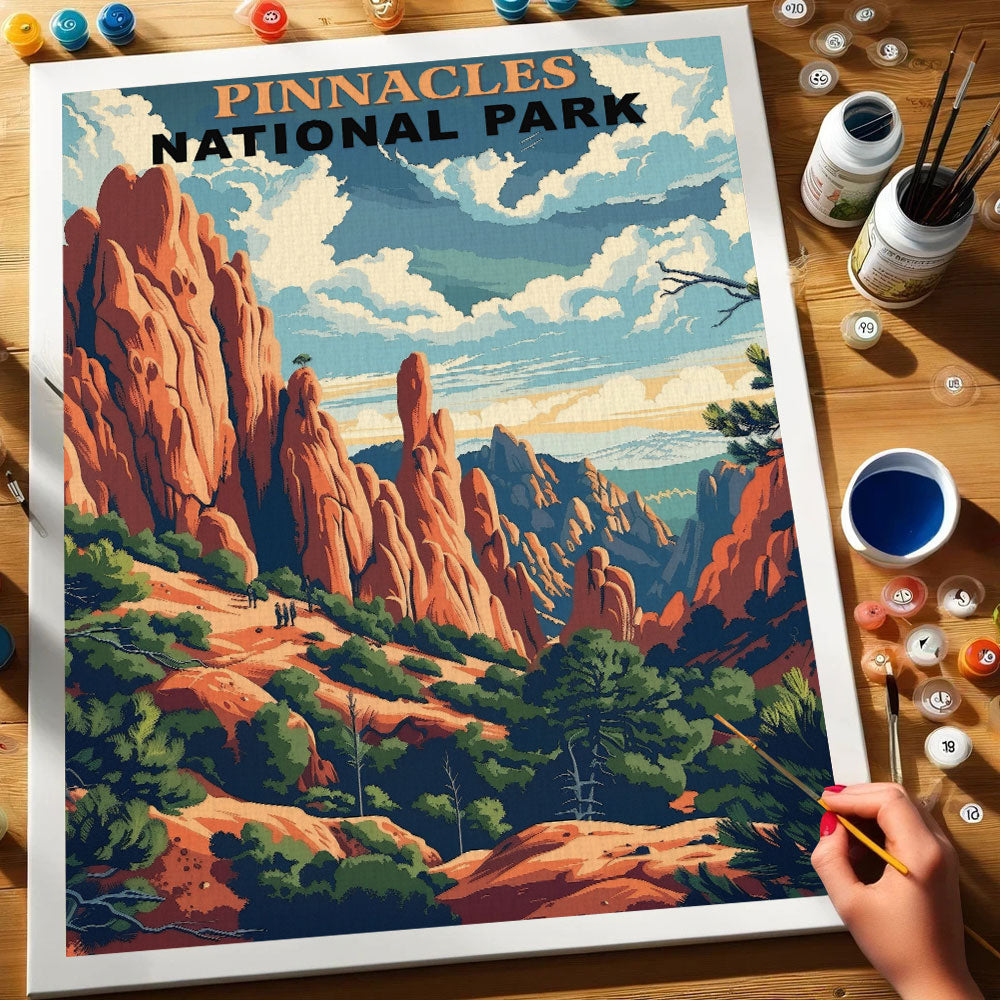 Pinnacles National Park Vintage | Paint by Numbers Kit