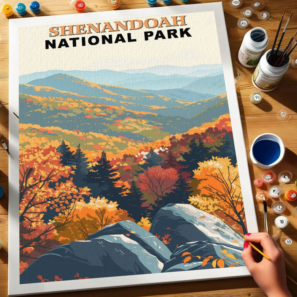 Shenandoah National Park Vintage | Paint by Numbers Kit