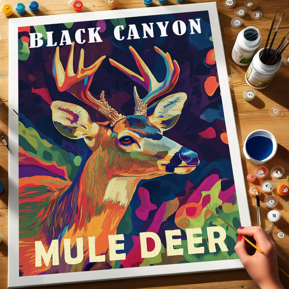 Black Canyon of The Gunnison National Park Animal | Paint by Numbers Kit