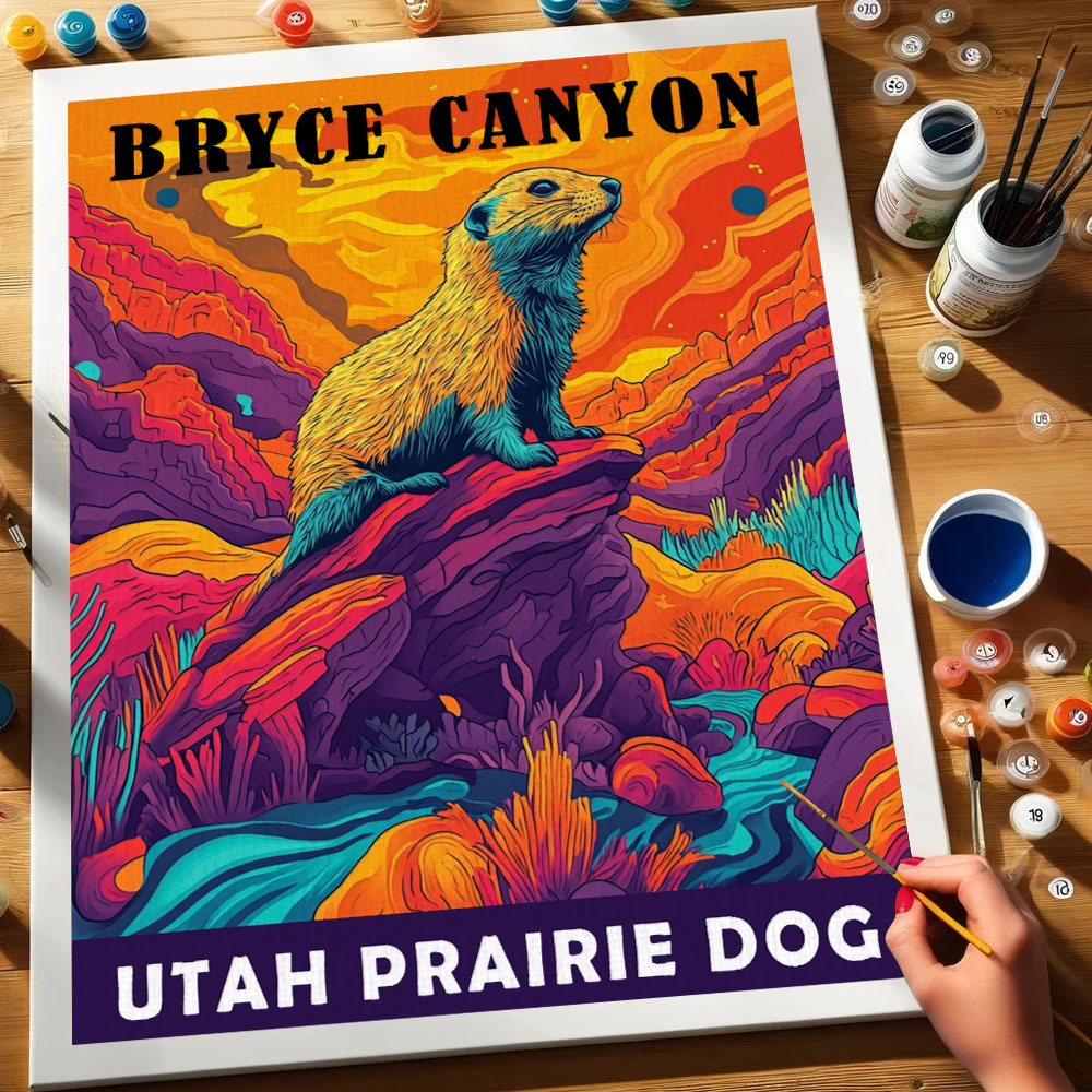 Bryce Canyon National Park Animal | Paint by Numbers Kit