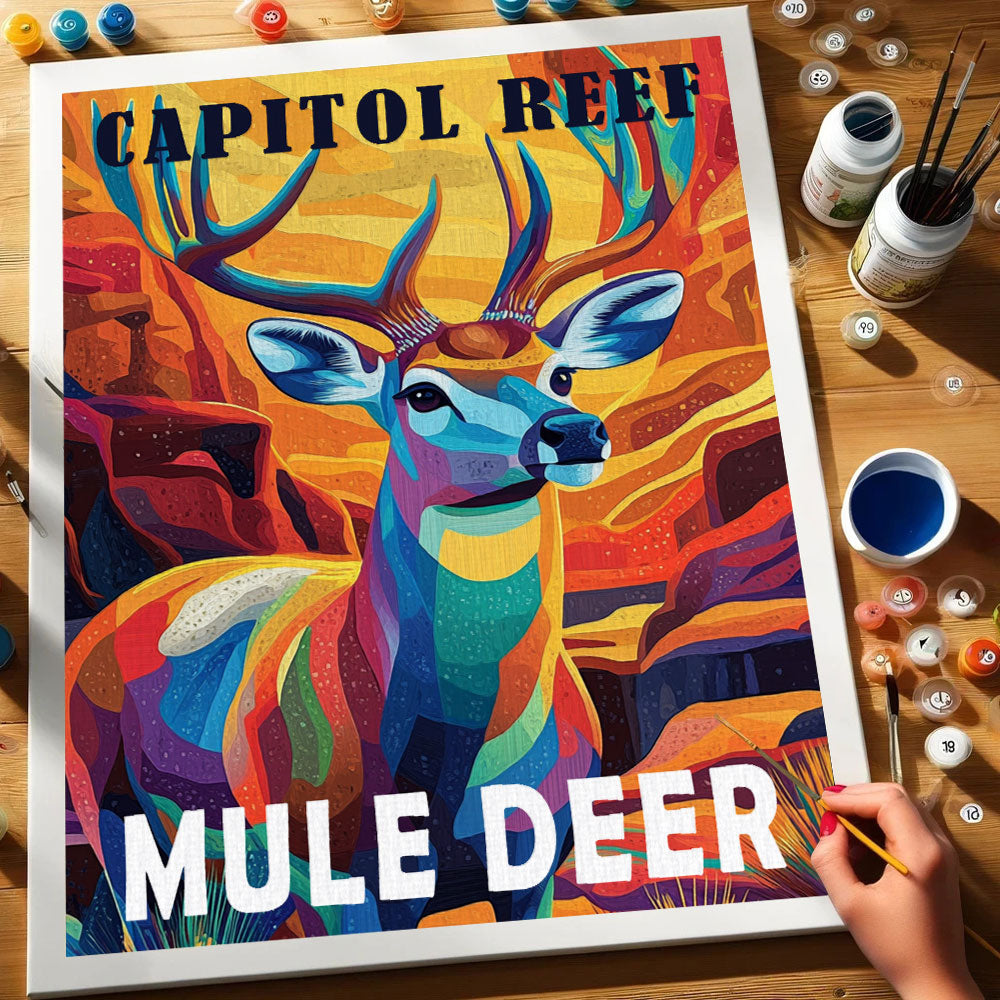 Capitol Reef National Park Animal | Paint by Numbers Kit