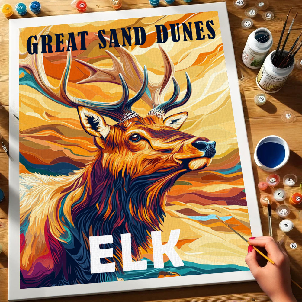 Great Sand Dunes National Park Animal | Paint by Numbers Kit